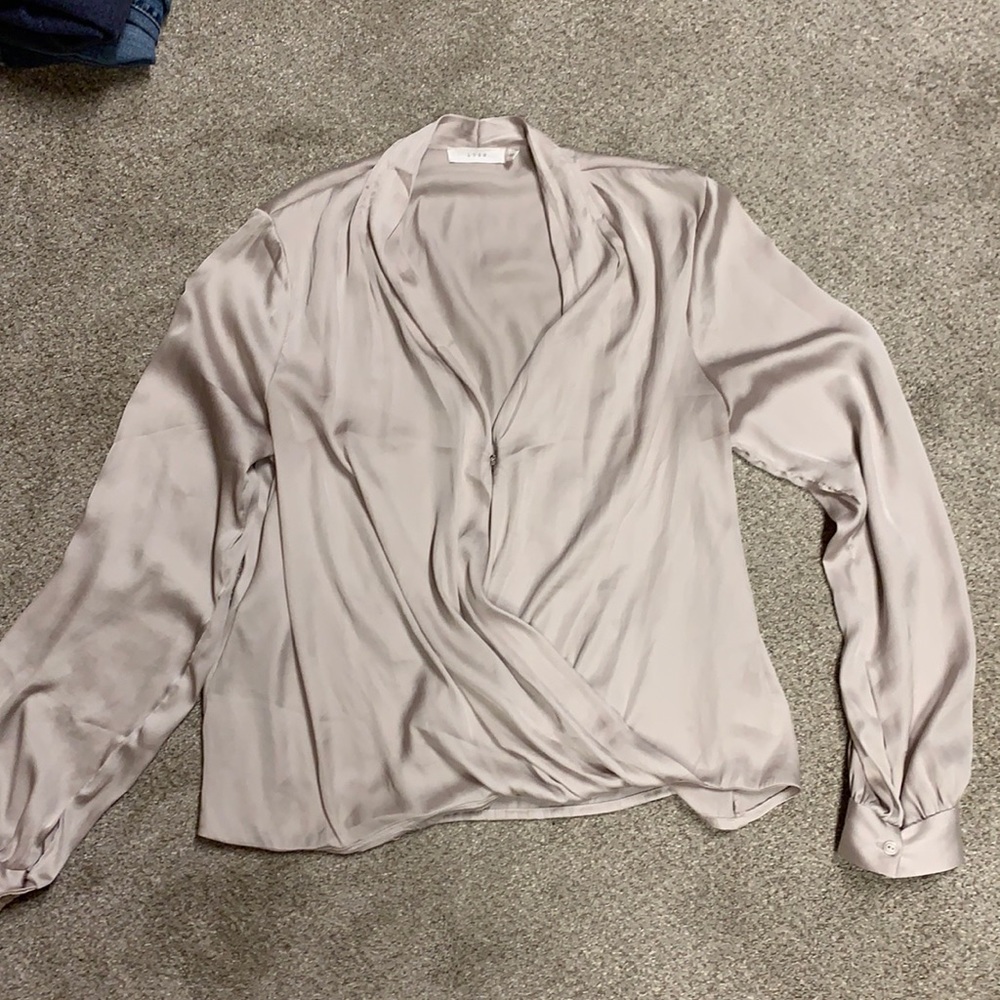 Beautiful silk looking faux wrap